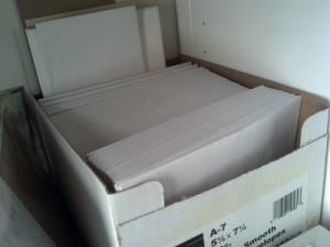 Yes, those are envelopes. A whole box full of them. Just waiting to be stuffed full of pithy thoughts.