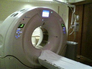 My first CT scan machine from October 12, 2014.